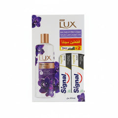 LUX MAGICAL ORCHID BODY WASH250ml+2 free toothpaste SIGNALCHARCOAL25gm - Anwar Store