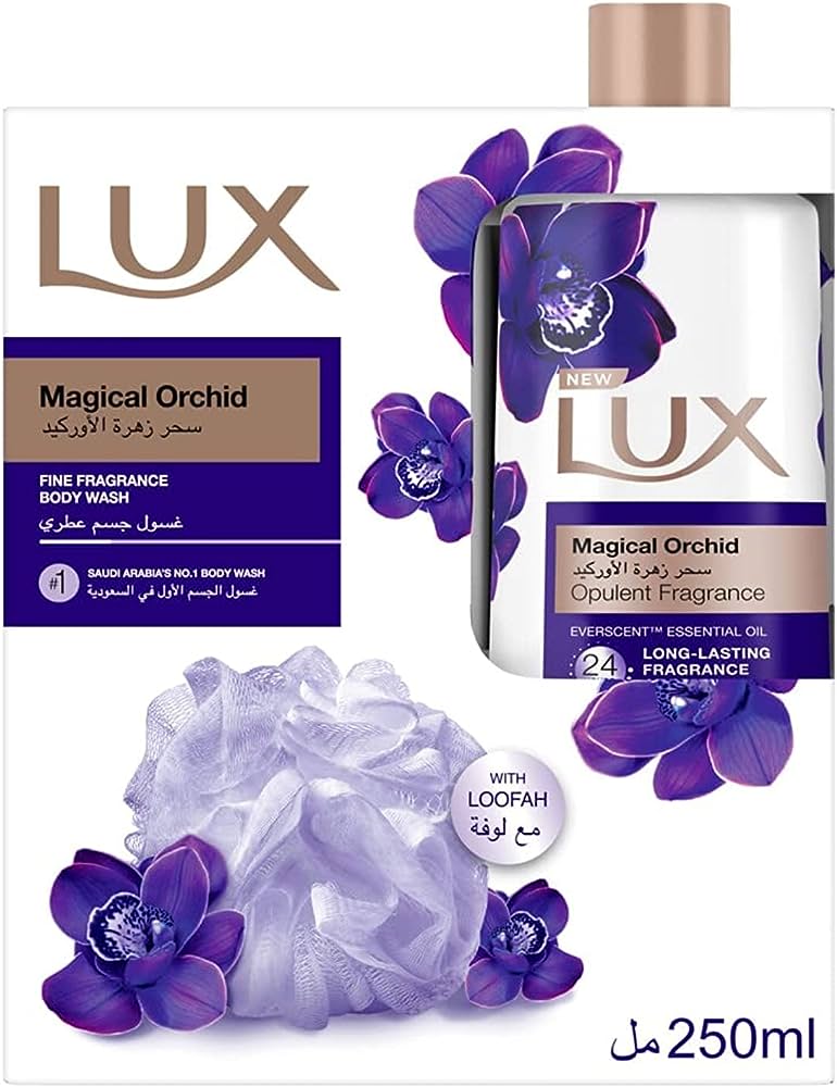 LUX MAGICAL ORCHID WITH LOOFAH 250ML - Anwar Store