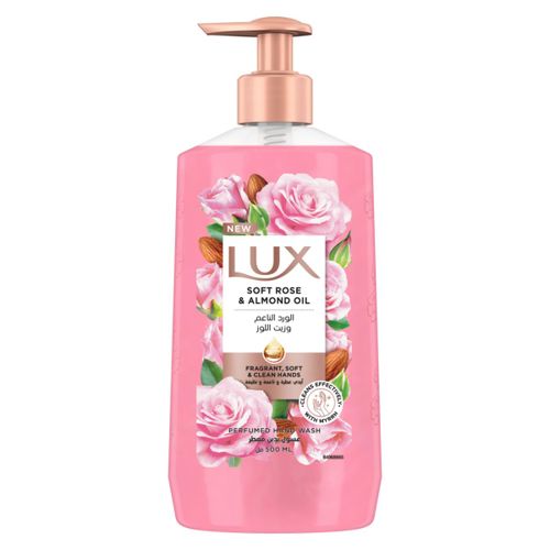 Lux Soft Rose & Almond Oil Hand Wash 500ml - صابون سائل لليدين لوكس 500 مل