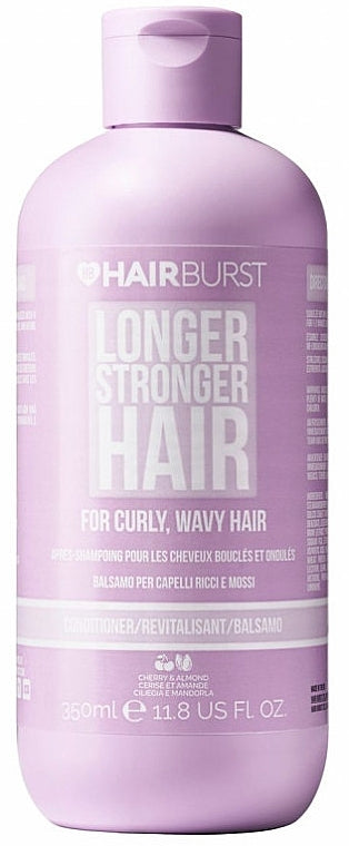 HAIR BURST CONDITIONER LONGER STRONGER HAIR FOR CURLY,WAVY HAIR 350ML