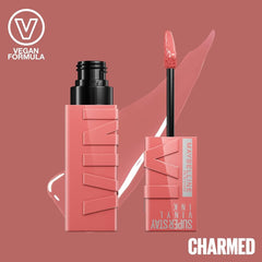 Maybelline SuperStay Vinyl Ink Long Lasting Liquid Lipstick, 100 charmed - Anwar Store