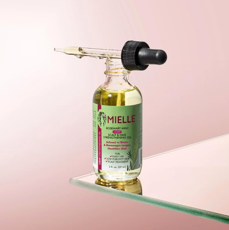 MIELLE ROSEMARY MINT LIGHT SCALP & HAIR STRENGTHENING OIL 59ML - Anwar Store