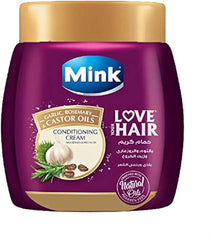 Mink Love Your Hair Conditioning Cream GARLIC - ROSEMARY & CASTOR OILS 400ML - Anwar Store