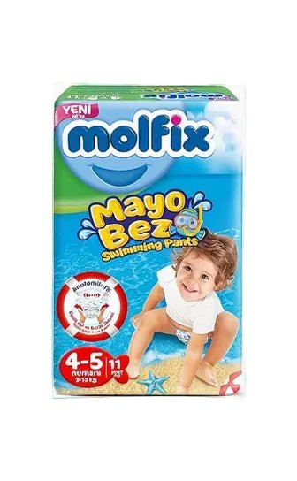 MOLFIX MAYO BEZ SWIMMING PANTS 4-5 NUMARA 9-15KG 11PCS - Anwar Store
