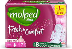 MOLPED FRESH&COMFORT ULTR THIN LONG 7 PADS - Anwar Store
