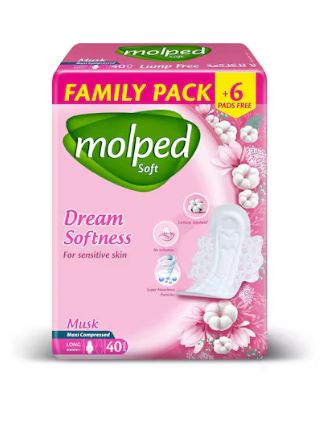 MOLPED SOFT MUSK MAXI COMPRESSED LONG 40 PADS - Anwar Store