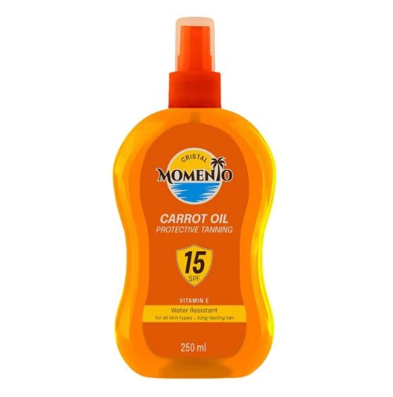 Momento Protective Tanning Carrot Oil SPF 15 250ml - Anwar Store