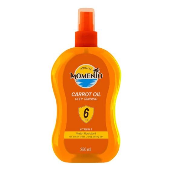 Momento Protective Tanning Carrot Oil SPF 6 250ml - Anwar Store