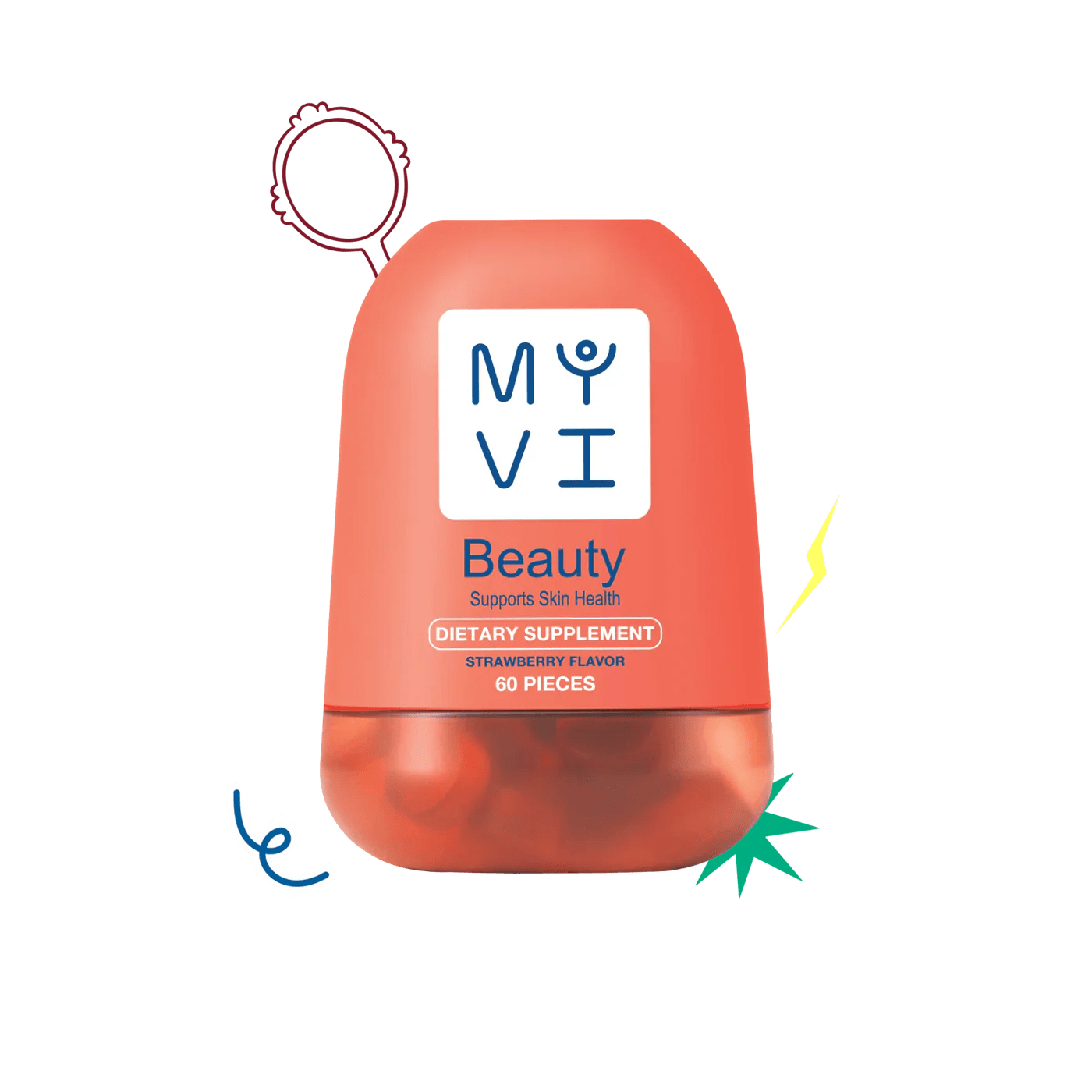 My Vi Beauty Dietary Supplement 60pc Strawberry Flavor - مكمل غذائي عشبي إنفينيتي 60 قطعة