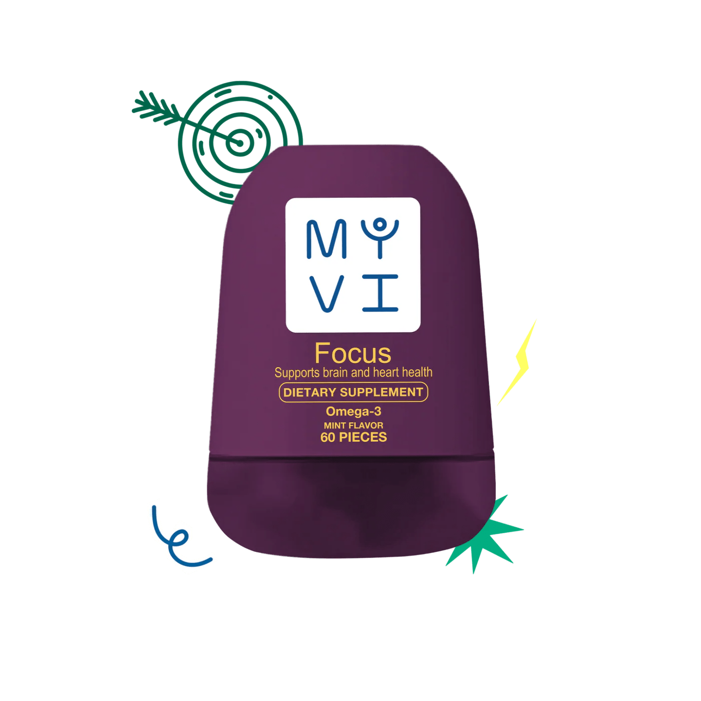 My Vi Focus Dietary Supplement 60pc Mint Flavor - مكمل غذائي عشبي إنفينيتي 60 قطعة