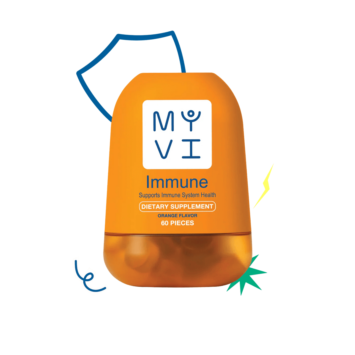 My Vi Immune Dietary Supplement 60pc Orange Flavor - مكمل غذائي عشبي إنفينيتي 60 قطعة