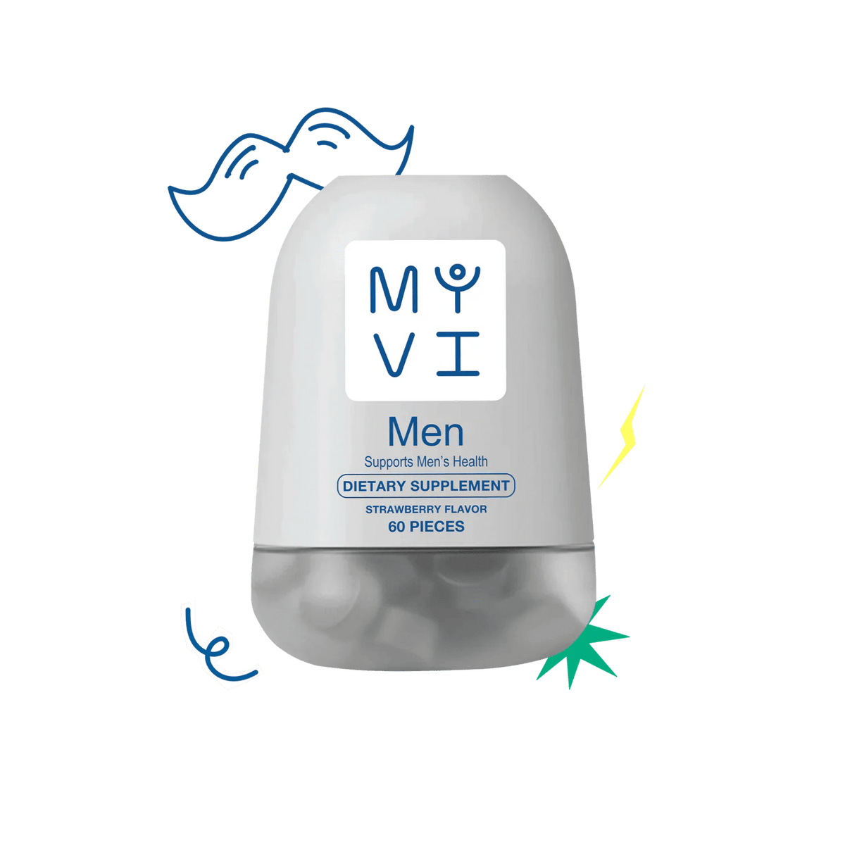 My Vi Men Dietary Supplement 60pc Strawberry Flavor - مكمل غذائي عشبي إنفينيتي 60 قطعة