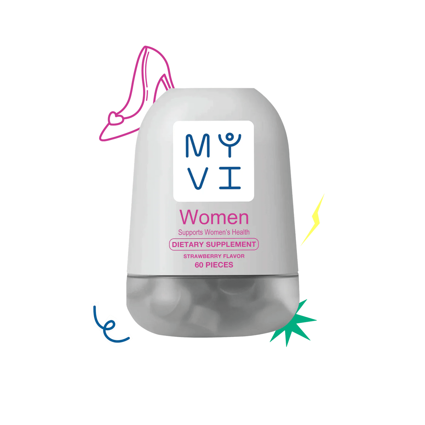 My Vi Women Dietary Supplement 60pc Strawberry Flavor - مكمل غذائي عشبي إنفينيتي 60 قطعة