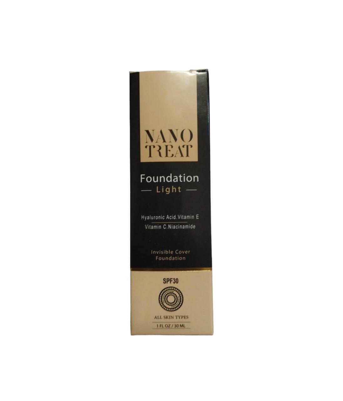 NANO TREAT FOUNDATION LIGHT SPF30 30ML - Anwar Store