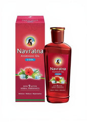 NAVRATNA AYURVEDIC OIL COOL 100GM - Anwar Store