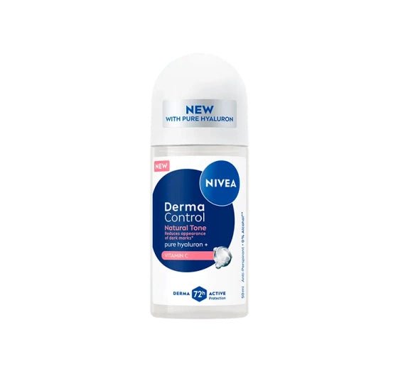 Nivea Derma Control Natural Tone Roll On 72h Protection 50ml 15% Offer - مزيل عرق نيفيا 50 مل