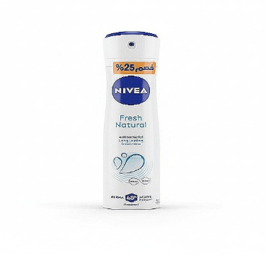 Nivea Fresh Natural Deodorant Spray 150ml 25% offer - مزيل عرق نيفيا 150 مل