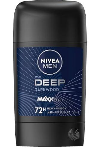 Nivea Men Deep Darkwood 72h Anti-perspirant Stick 50ml - مضاد للتعرق نيفيا 50 مل