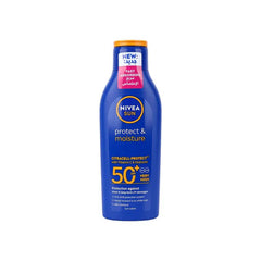 NIVEA SUN LOTION PROTECT & MOISTURE SPF50+ 200ML - Anwar Store