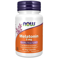 Now Melatonin 3Mg 60 Veg Caps. - Anwar Store