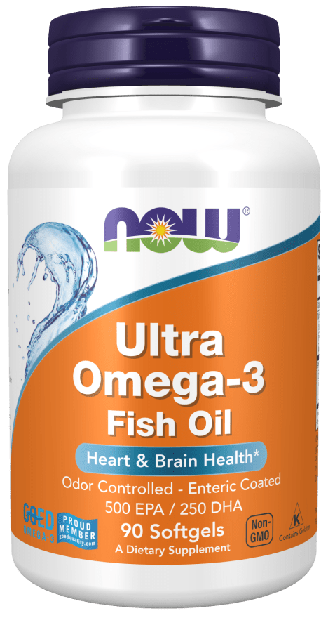 NOW Omega-3 Fish Oil, 90 SOFTGELS - Anwar Store