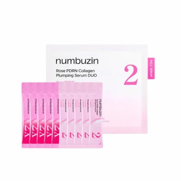 numbuzin Rose PDRN Collagen Plumping Serum duo - Anwar Store