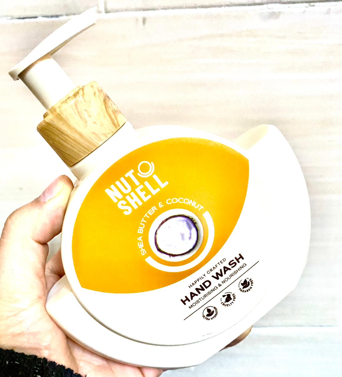 NUT SHELL SHEA BUTTER & COCONUT HAND WASH 375ML - Anwar Store