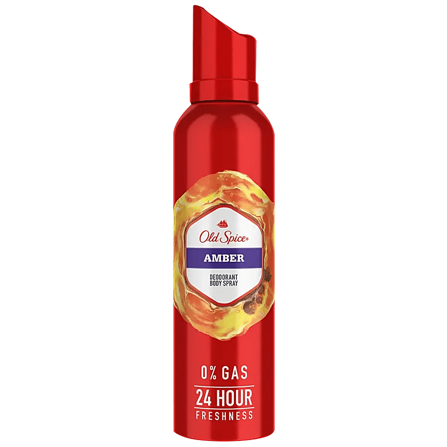 OLD SPICE DEODORANT BODY SPRAY - AMBER 140ML - Anwar Store