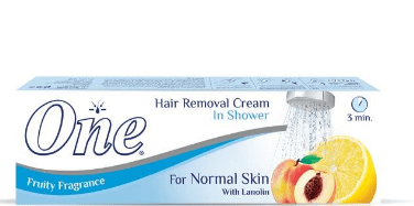 ONE HAIR REMOVAL CREAM FOR NORMAL SKIN WITH LANOLIN FRUITY FRAGRANCE 40GM - Anwar Store