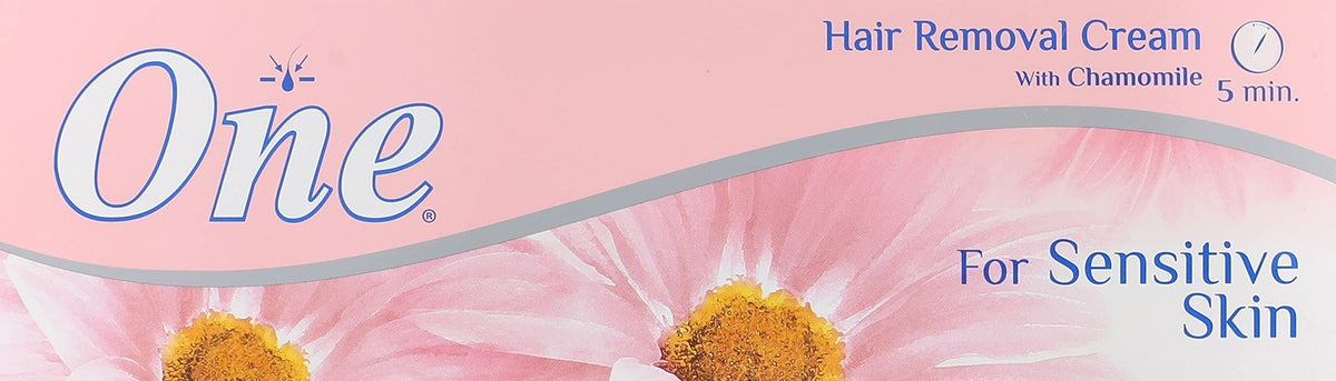 ONE HAIR REMOVAL CREAM WITH CHAMOMILE FOR SENSITIVE SKIN - 80GM - Anwar Store
