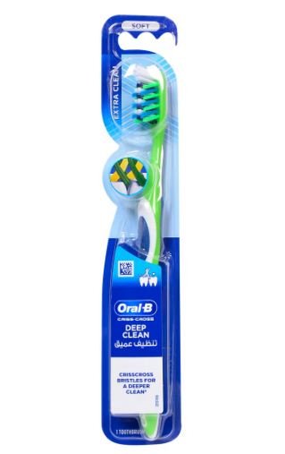 Oral-B Criss-Cross Deep Clean Extra Clean Soft toothbrush - فرشاة أسنان أورال بي