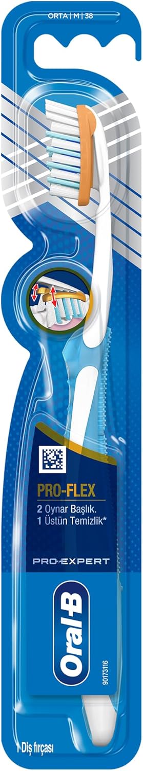 Oral-B Pro-Expert Clinic Line Pro-Flex 38 Medium Manual Toothbrush, Multi-Colored - Anwar Store
