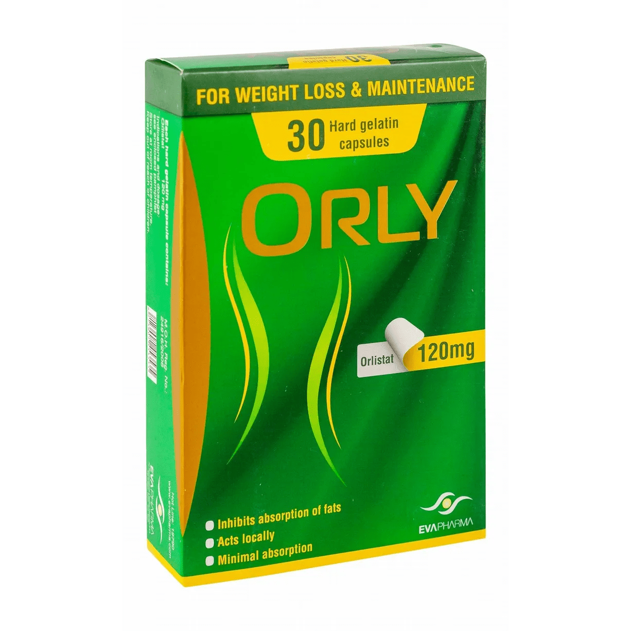 ORLY 120 mg ( Orlistat ) 30 capsules - Anwar Store