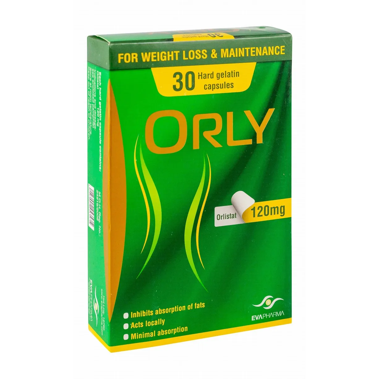 ORLY 120 mg ( Orlistat ) 30 capsules