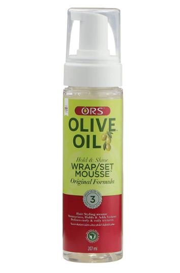ORS OLIVE OIL HOLD & SHINE WRAP/SET MOUSSE 207ML - Anwar Store