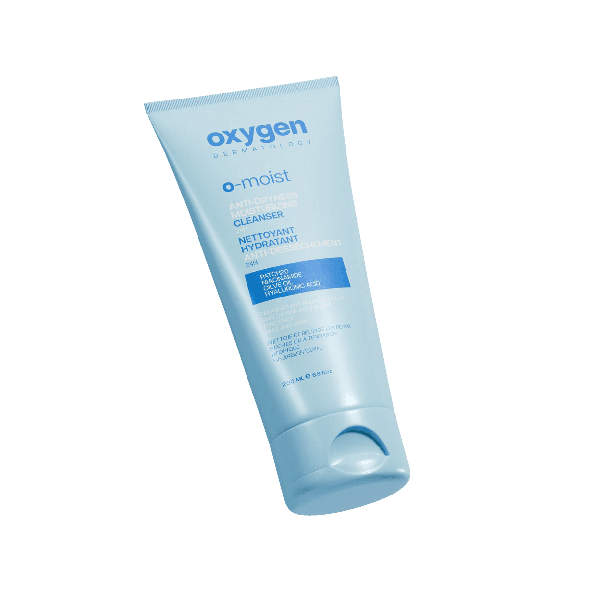 OXYGEN O-MOIST ANTI DRYNESS MOISTURIZING CLEANSER 24H 200ML - Anwar Store
