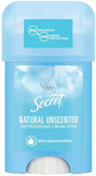 Secret Natural Unscented cream antiperspirant stick for women 40 ml