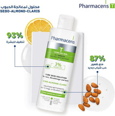 Pharmaceris T Sebum Almond Claris Pure Skin Solution, 190 ml - Anwar Store
