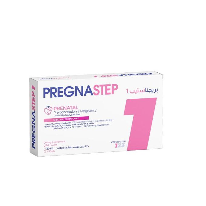 Pregna Step1 30 Tablets - مالتي فيتامين pregna step 30 قرص