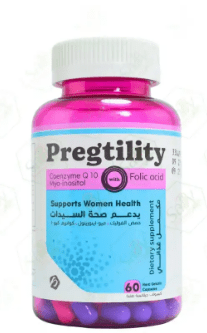 pregtility coenzyme q10 with folic acid 60 capsules - Anwar Store