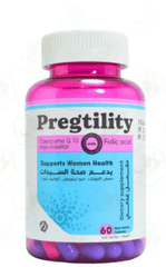 pregtility coenzyme q10 with folic acid 60 capsules - Anwar Store
