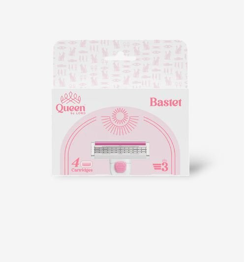 Queen Bastet 3 Blade Razor Refills – 4 Triple-Blade Cartridges - Anwar Store