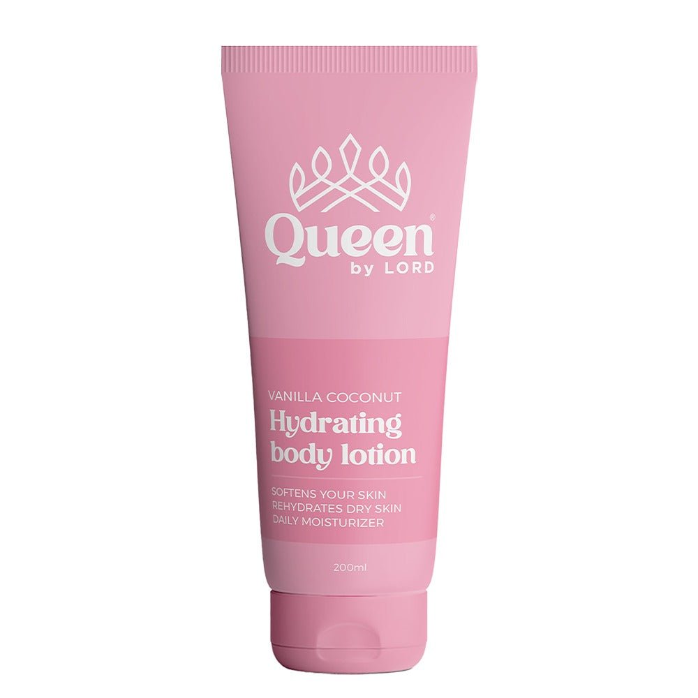 QUEEN HYDRATING BODY LOTION WITH VANILLA COCONUT SCENT 200ML - Anwar Store