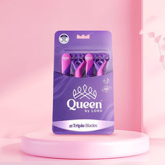 QUEEN TRIPLE BLADE RAZOR WITH MOISTURIZING STRIP (6+2) Q147 - Anwar Store