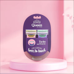 QUEEN TWIN BLADE 4 DISPOSABLE RAZORS Q088P1 - Anwar Store