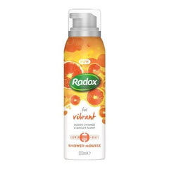 RADOX FEEL VIBRANT SHOWER MOUSSE BLOOD ORANGE &GINGER 200ML