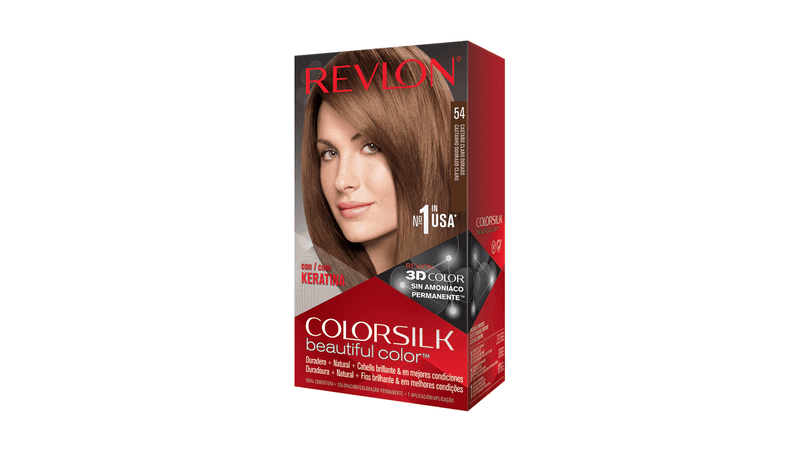 REVLON 54 LIGHT GOLDEN BROWN COLORSILK WITH KERATIN 3D COLOR - Anwar Store