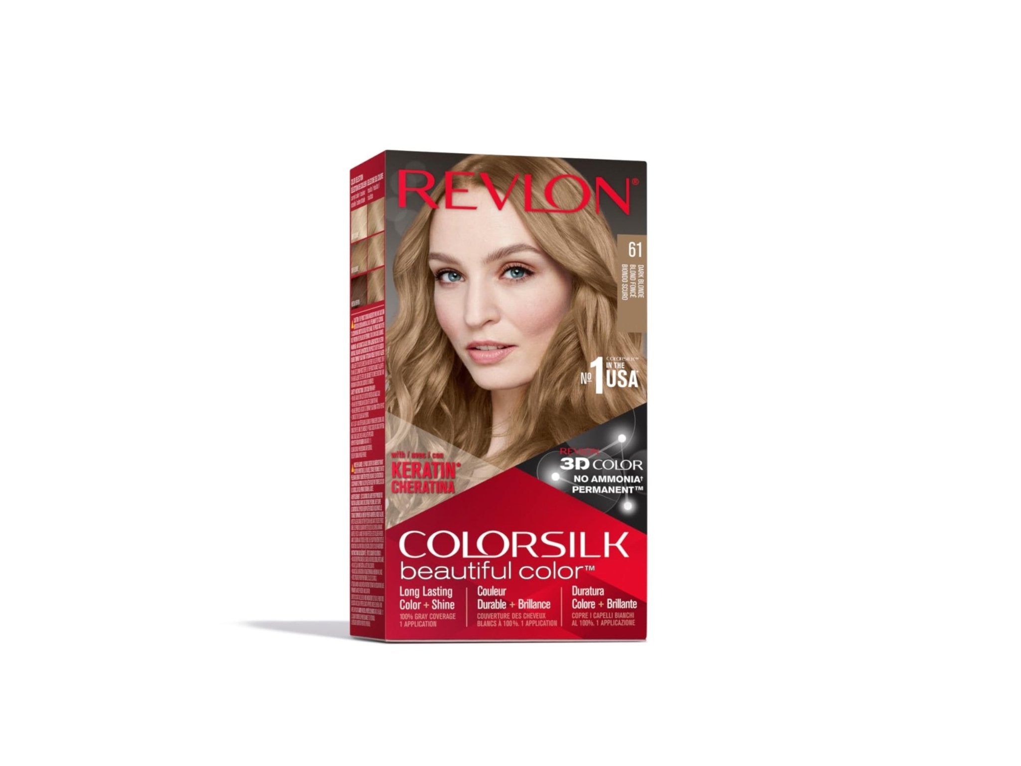 REVLON 61 DARK BLONDE COLORSILK WITH KERATIN - Anwar Store