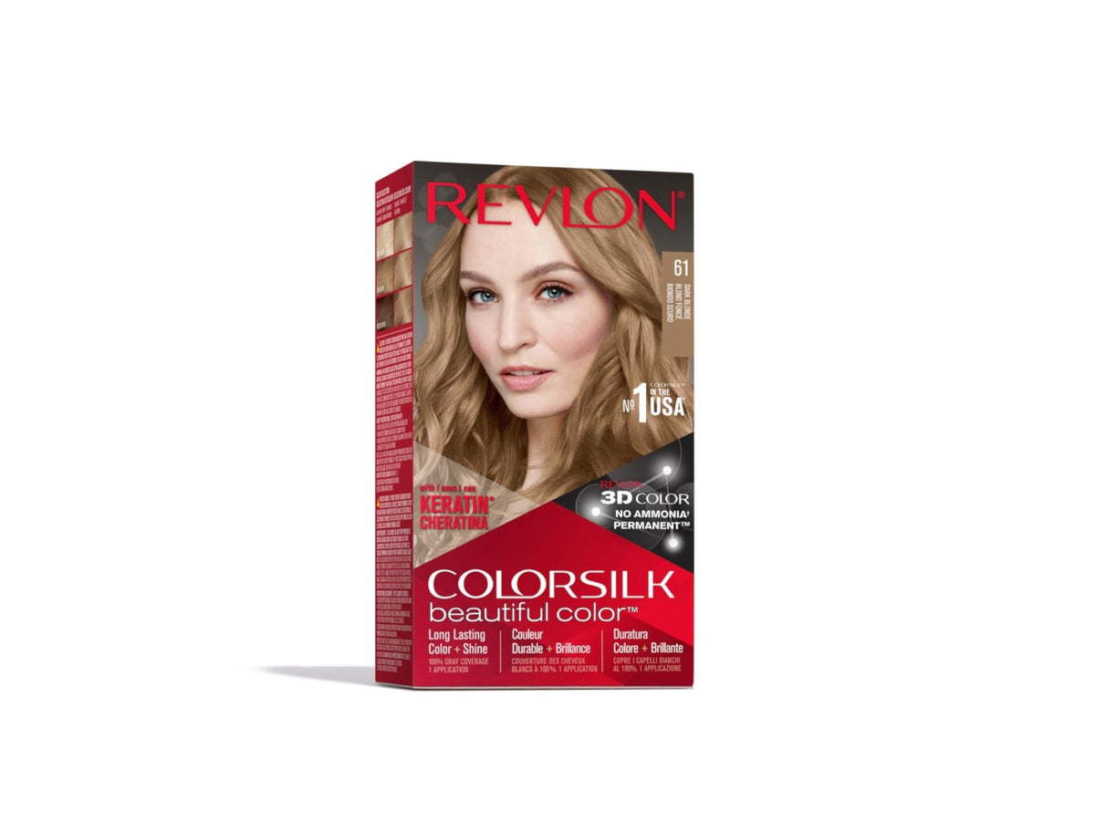 REVLON 61 DARK BLONDE COLORSILK WITH KERATIN - Anwar Store