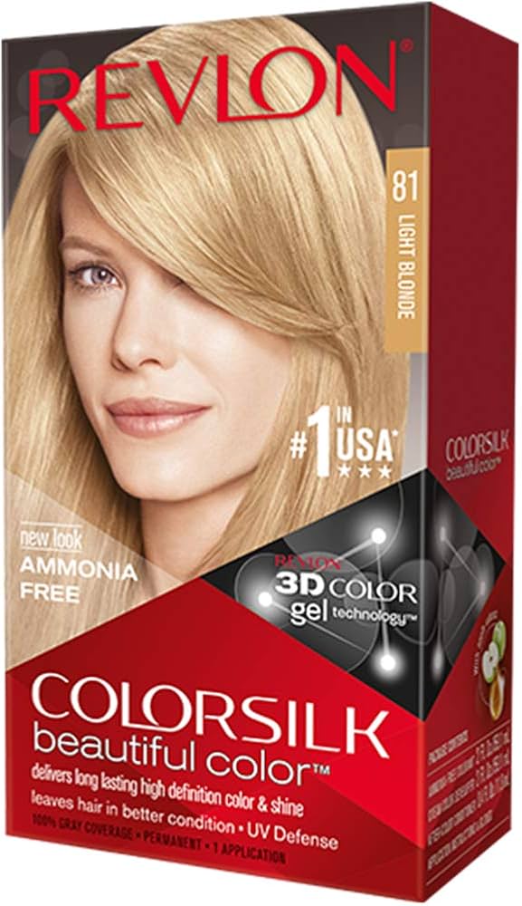 REVLON 81 LIGHT BLONDE COLORSILK WITH KERATIN 3D COLOR - Anwar Store